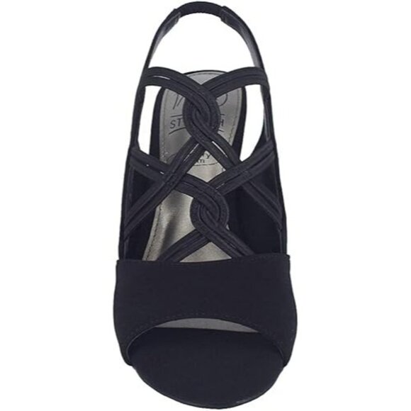 Impo Womens Velia Memory Foam Stretch Slingback Pump Sandals Black Size 8.5M NIB - Picture 4 of 8
